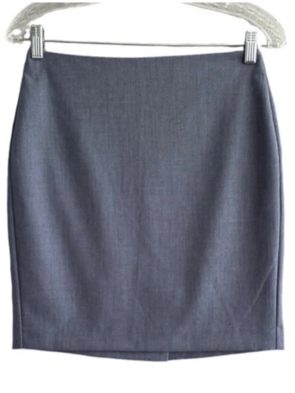 Banana Republic Factory Tailored Mini Skirt Gray Blue Size 0P